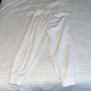 Carmar white denim joggers